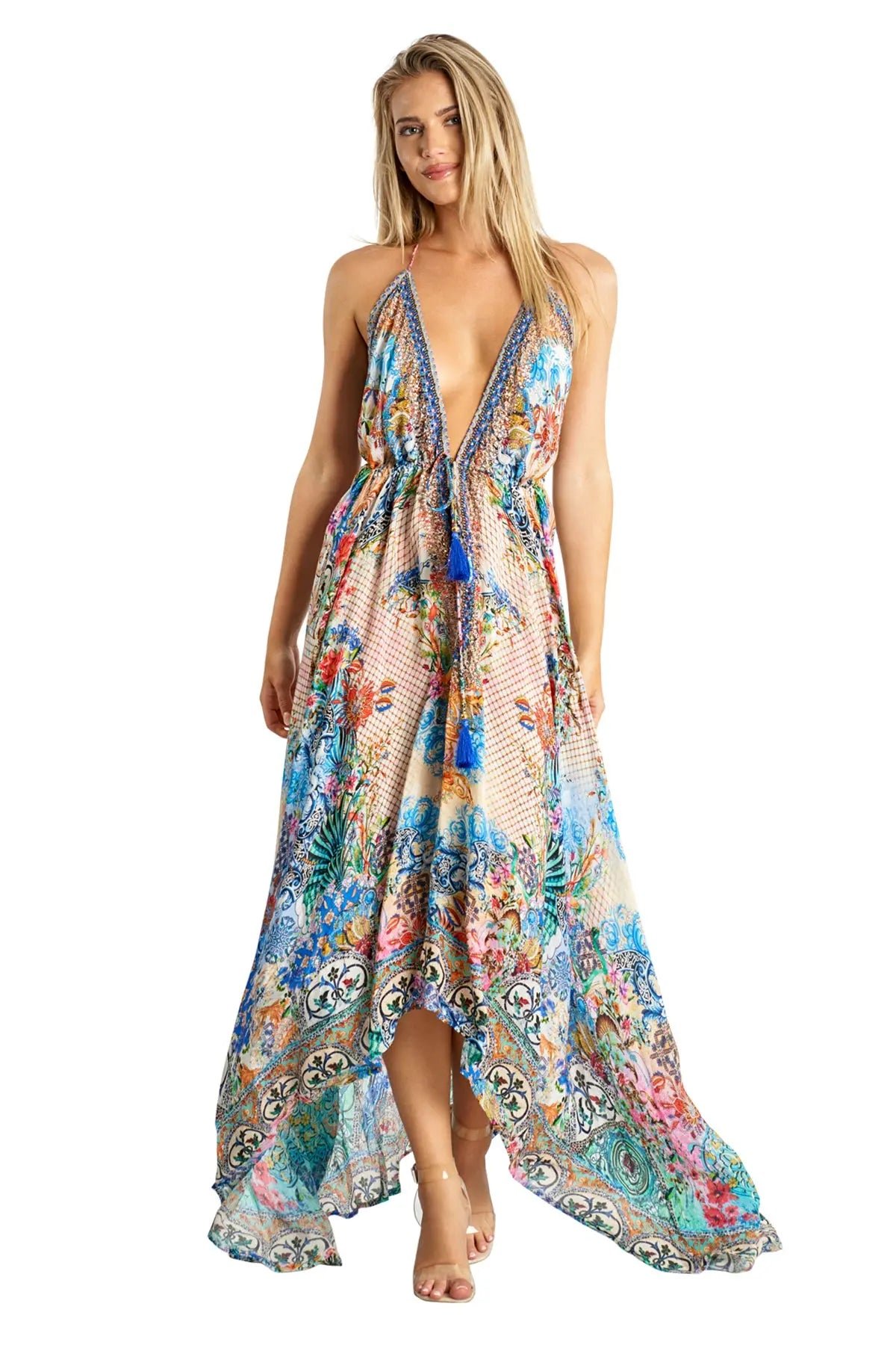Halter Maxi Resort Dress