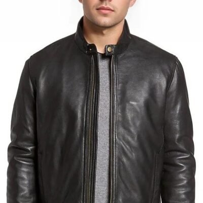 Drake Men's Classic Cowhide Leather Jacket