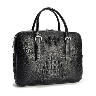 Don John Genuine Crocodile Leather Laptop Bag