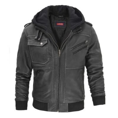 Oliver Men's Leather Bomber Jacket