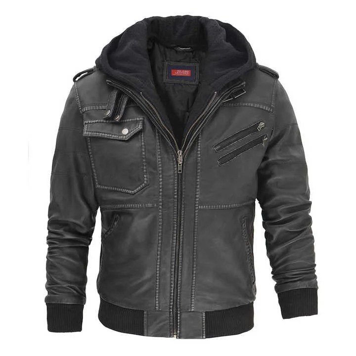 Oliver Men's Leather Bomber Jacket