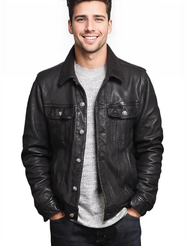 Brix Men's Sheepskin Leather Jacket